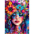 Vibrant Floral Goddess Wall Art RW10