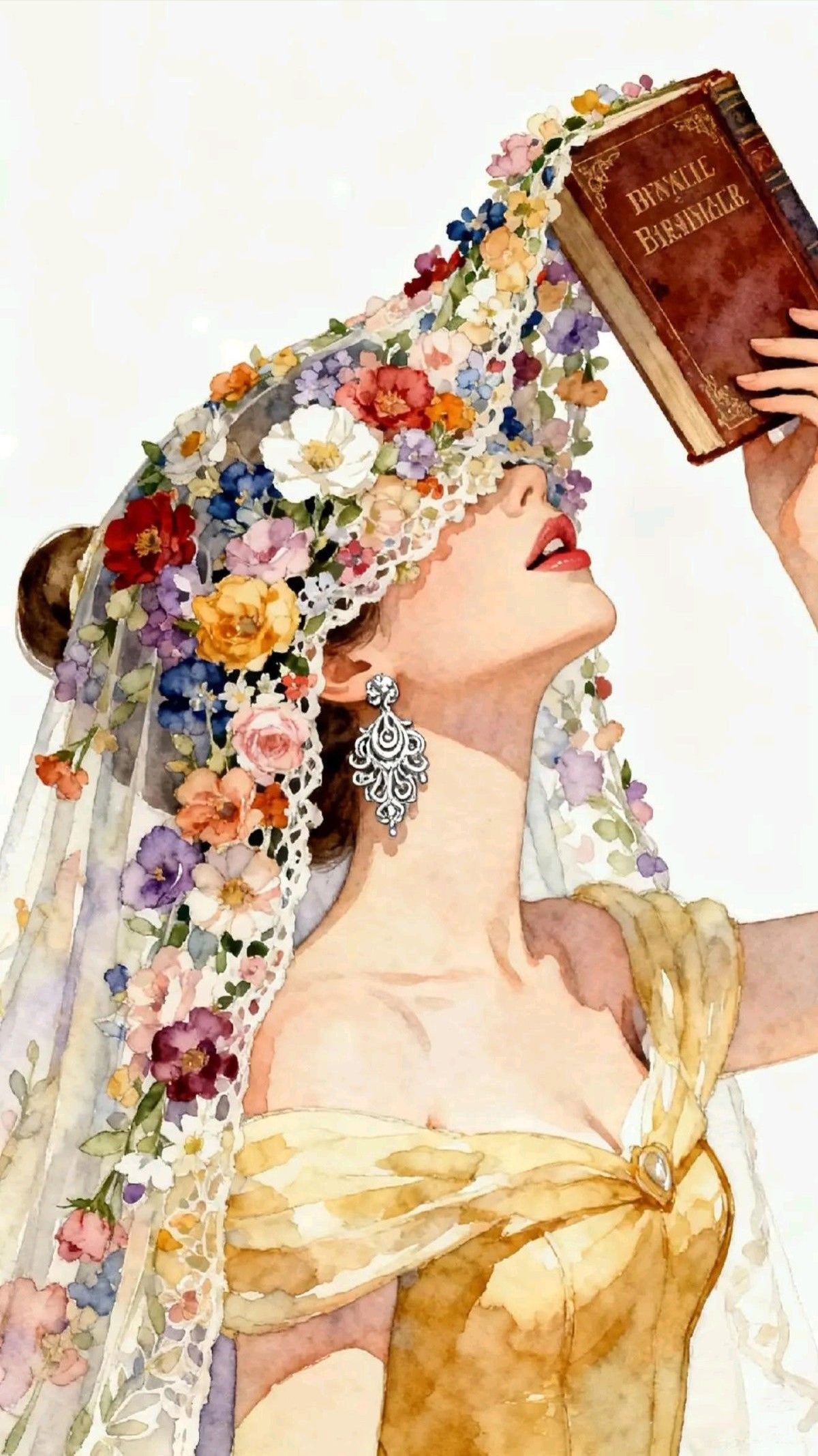 Fairy Tale Apple Princess Wall Art RW14-11.8"x 15.7&