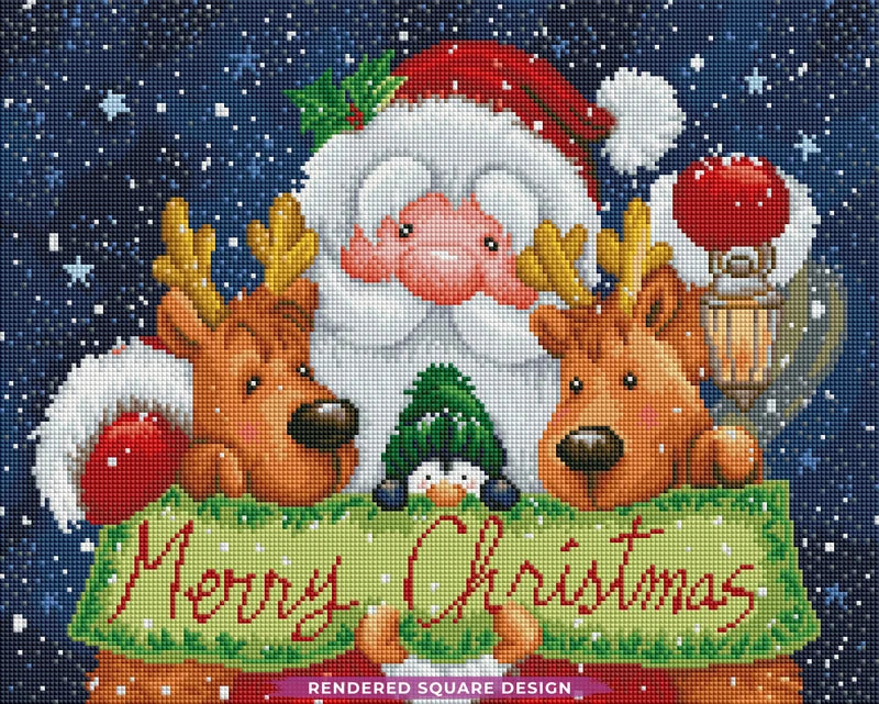 Merry Christmas Diamond Painting Kit-11.8" x 15.7"
