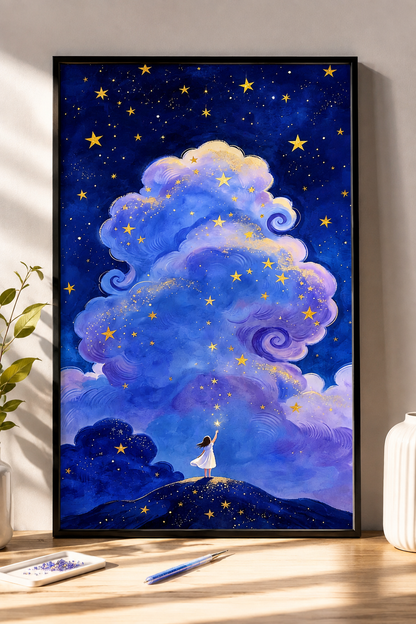 ✨ Starry Dream Cloud Diamond Painting-11.8‘-15.7’