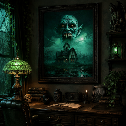 Haunted Vampire House Diamond Painting Kit