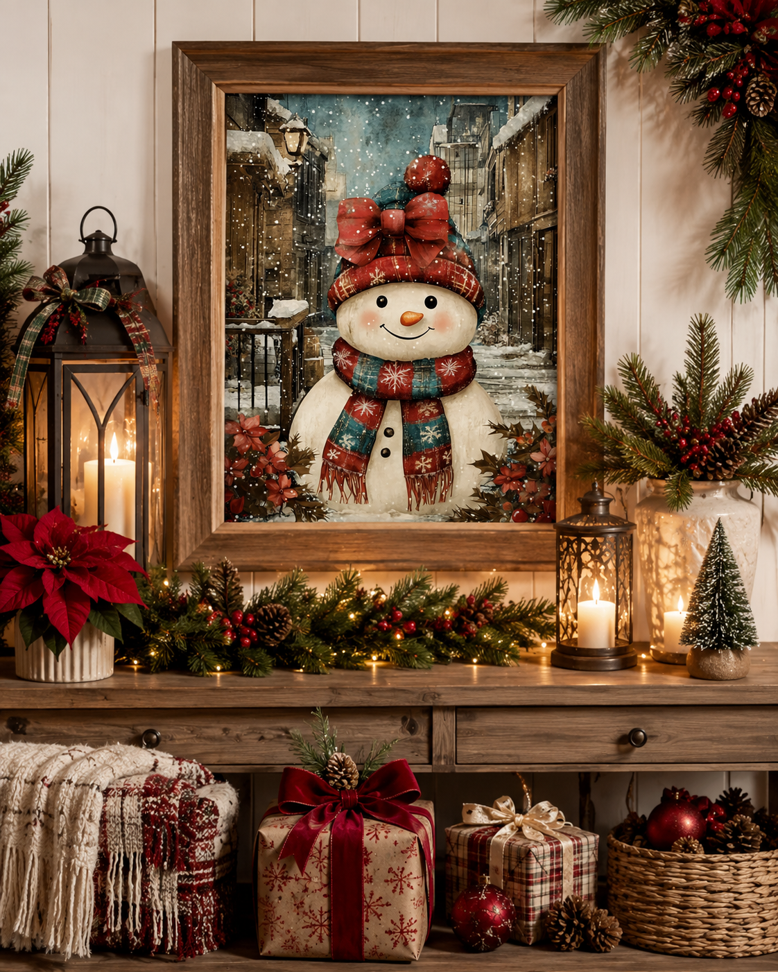 Christmas Snowman Diamond Painting Kit-11.8" x 15.7"
