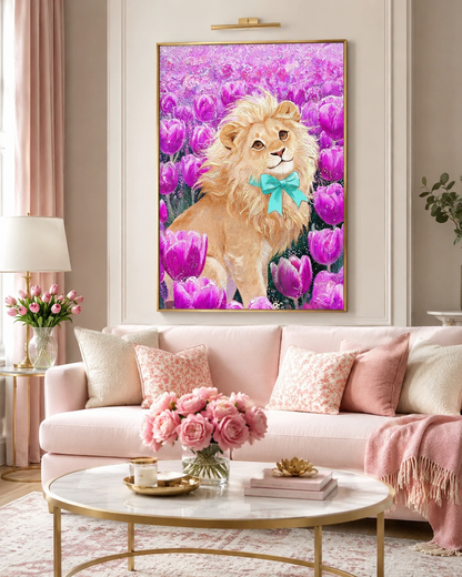 Cute Lion Diamond Painting Kit