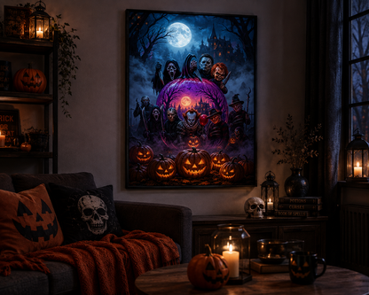 Halloween Horror Pumpkin Diamond Painting Kit-11.8" x 15.7"