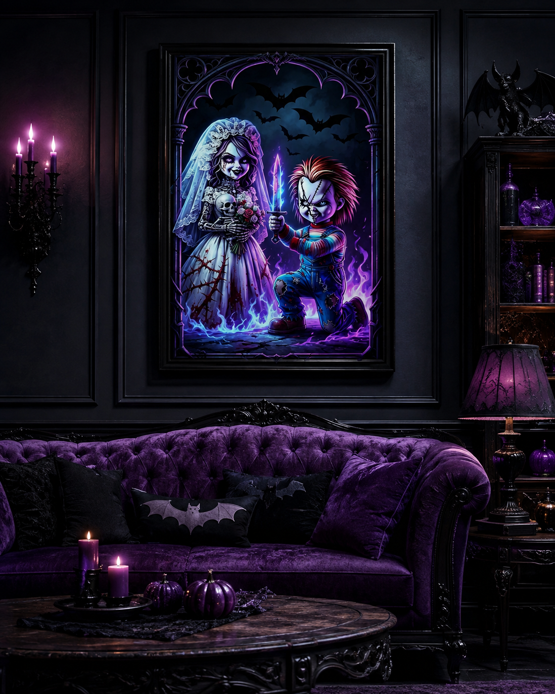 Gothic Horror Bride &amp; Doll Diamond Painting Kit