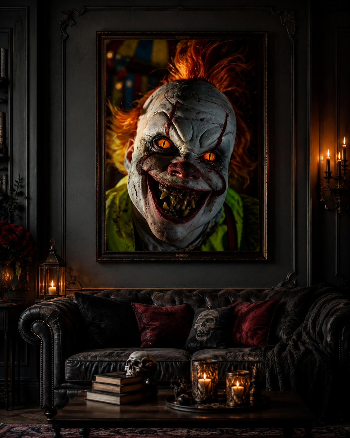 Evil Clown Horror Diamond Painting Kit