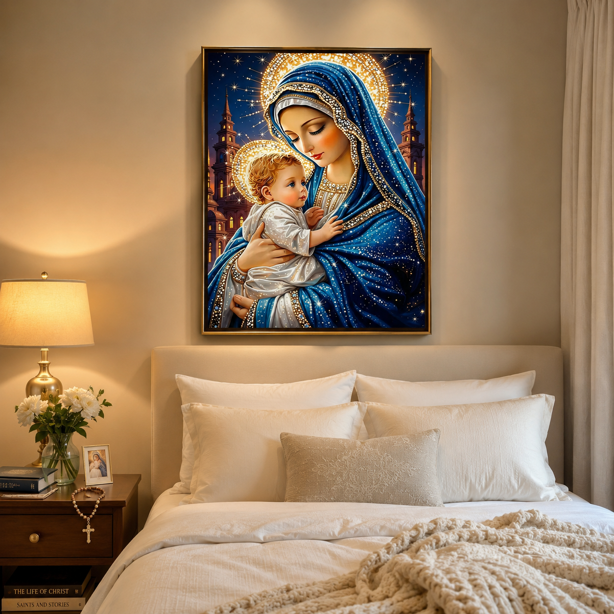 Madonna and Child Sacred Wall Art RW05-11.8"x 15.7&