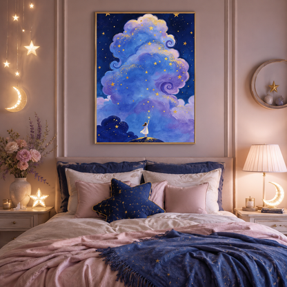 Dreamy Star Cloud Wall Art ⭐HX08-11.8"x 15.7&