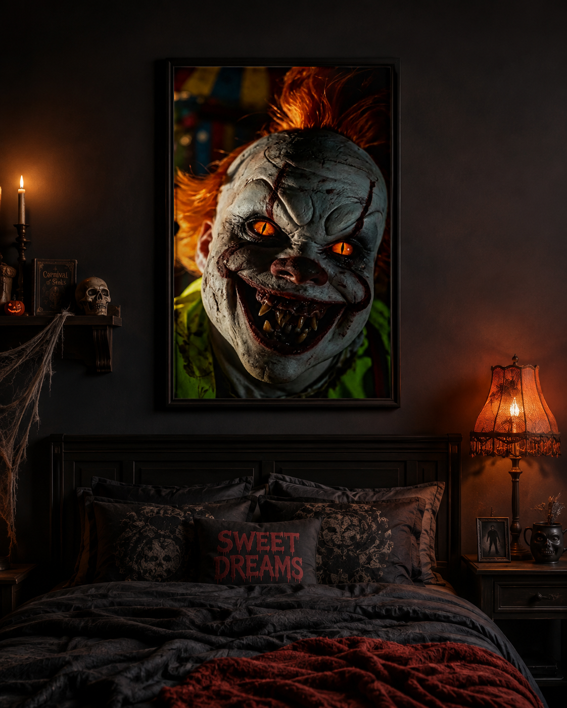 Evil Clown Horror Diamond Painting Kit