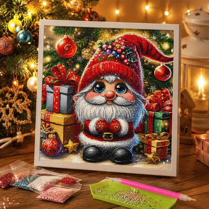 Christmas Gnome Diamond Painting Kit-11.8" x 11.8"