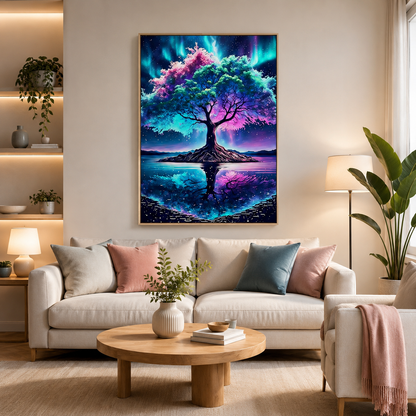 Aurora Dream Tree Wall Art FJ12-11.8"x 15.7&