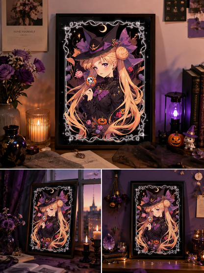 Anime Witch Diamond Painting Kit-11.8" x 15.7"
