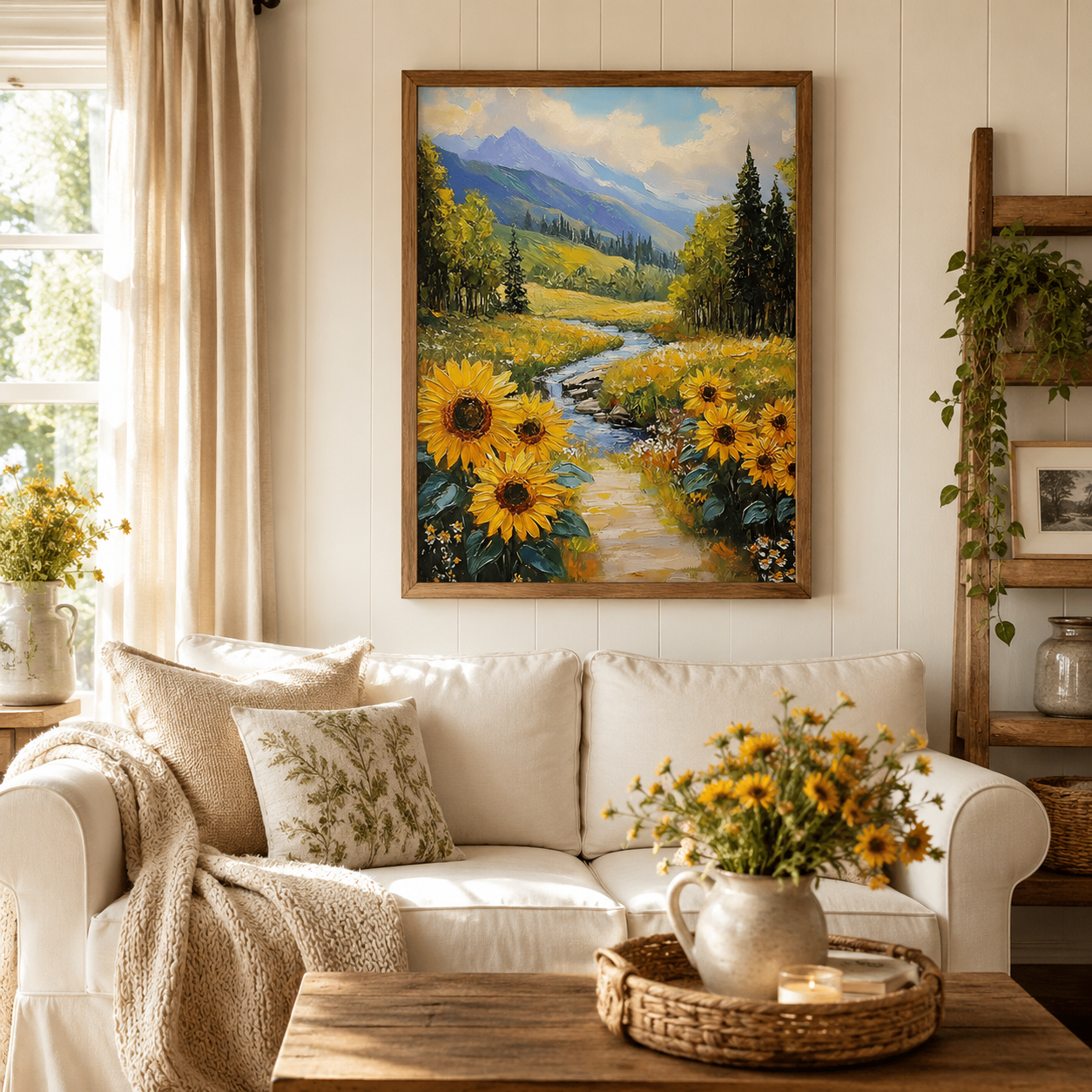 Sunflower Mountain Valley Wall Art FJ20-11.8"x 15.7&
