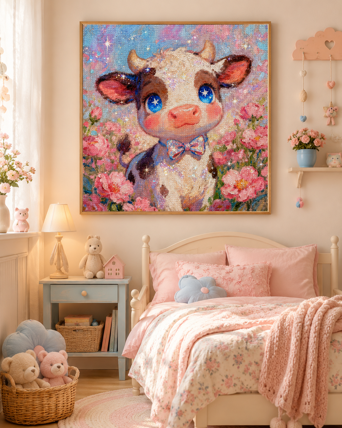 Cute Cow Diamond Painting Kit
