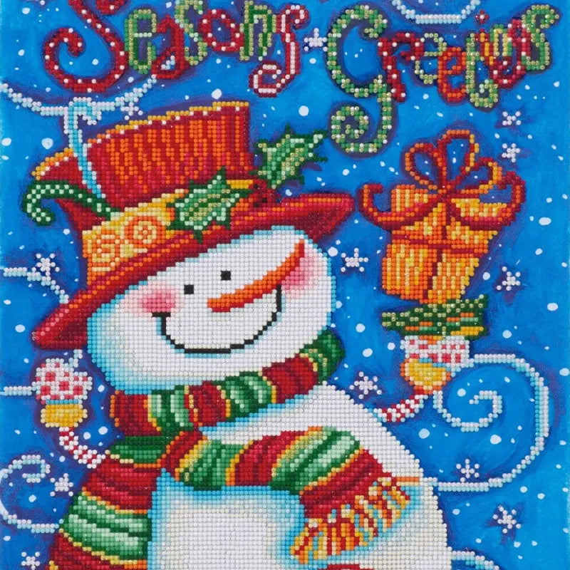 Winter Snowman Art Kit 13.8×17.7in
