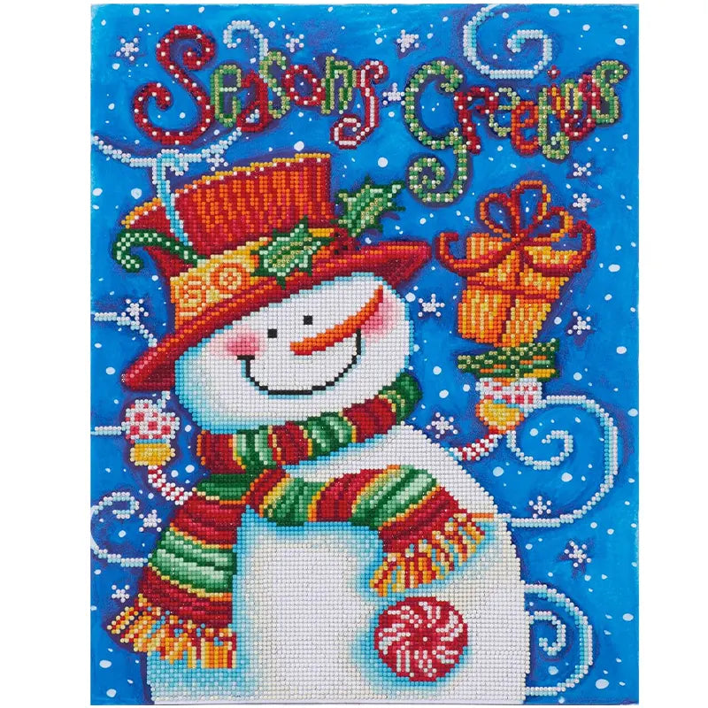 Winter Snowman Art Kit 13.8×17.7in