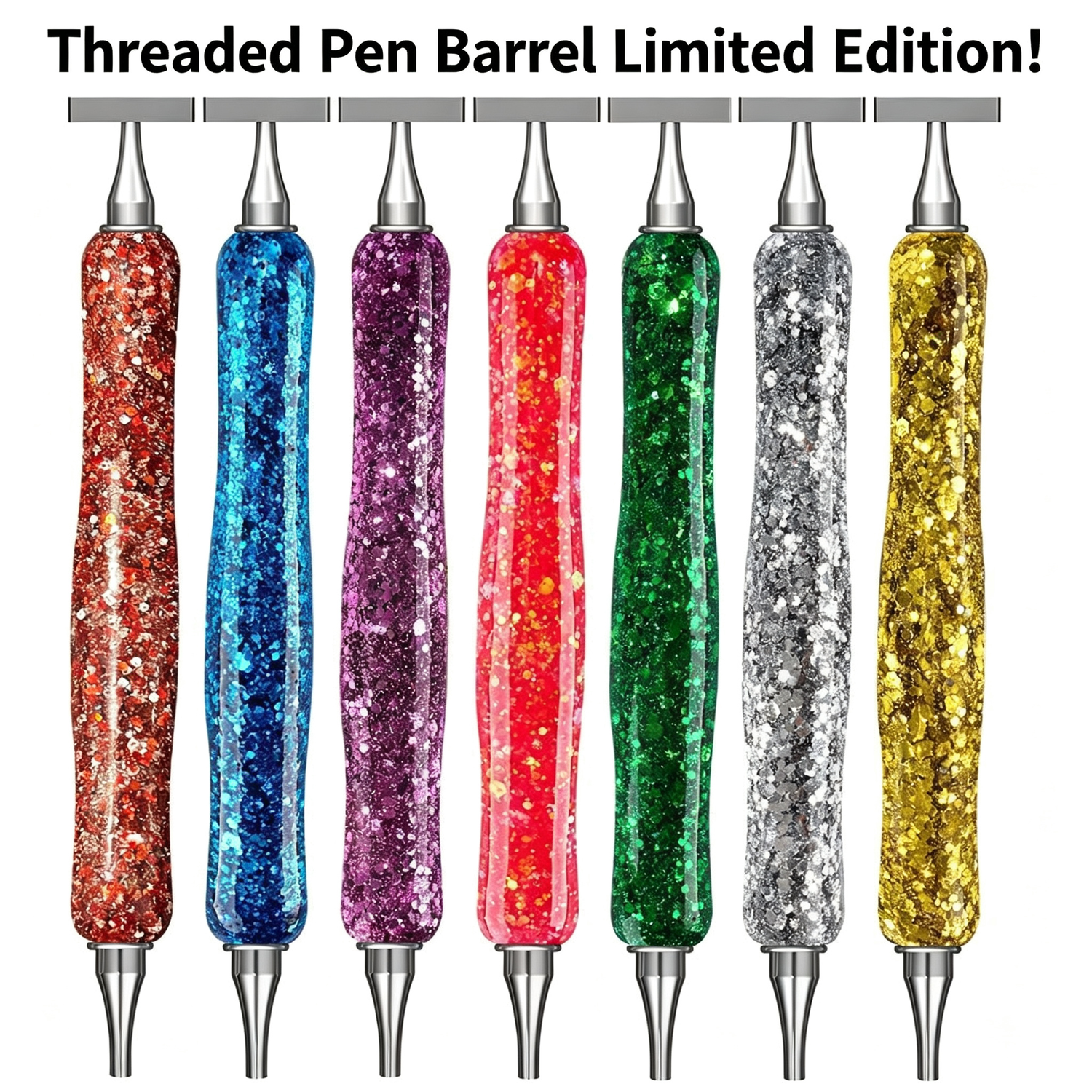 Glitter Diamond Painting Pen – Threaded Dual-Ended Applicator Tool 💎