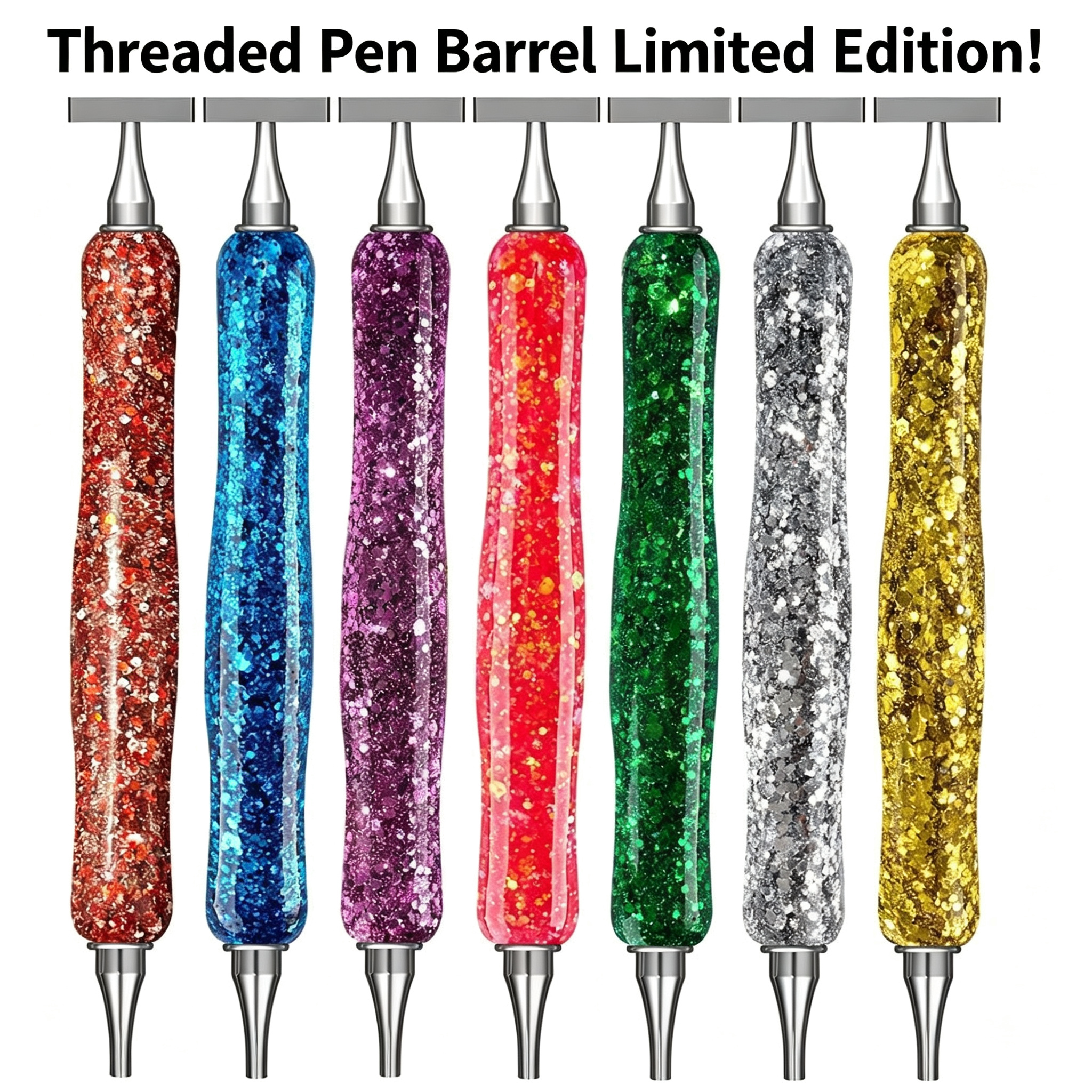 Glitter Diamond Painting Pen – Threaded Dual-Ended Applicator Tool 💎
