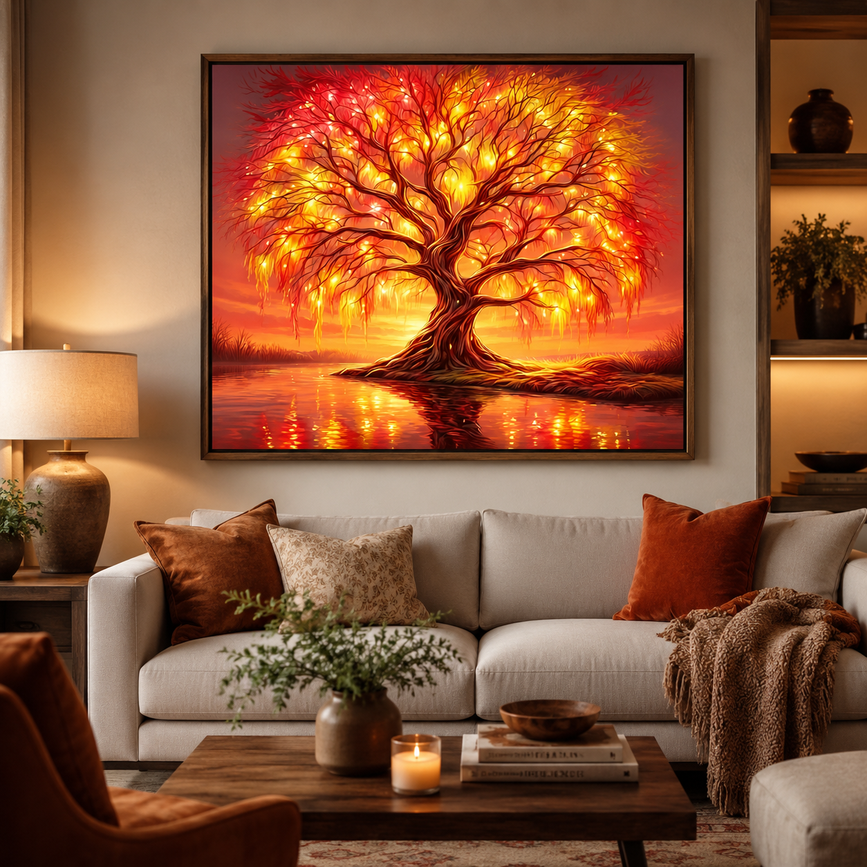 Golden Tree of Life Wall Art FJ09—11.8&