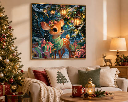 Christmas Deer Diamond Painting Kit