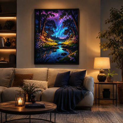 Enchanted Forest Stream Wall Art FJ05-11.8"x 15.7&