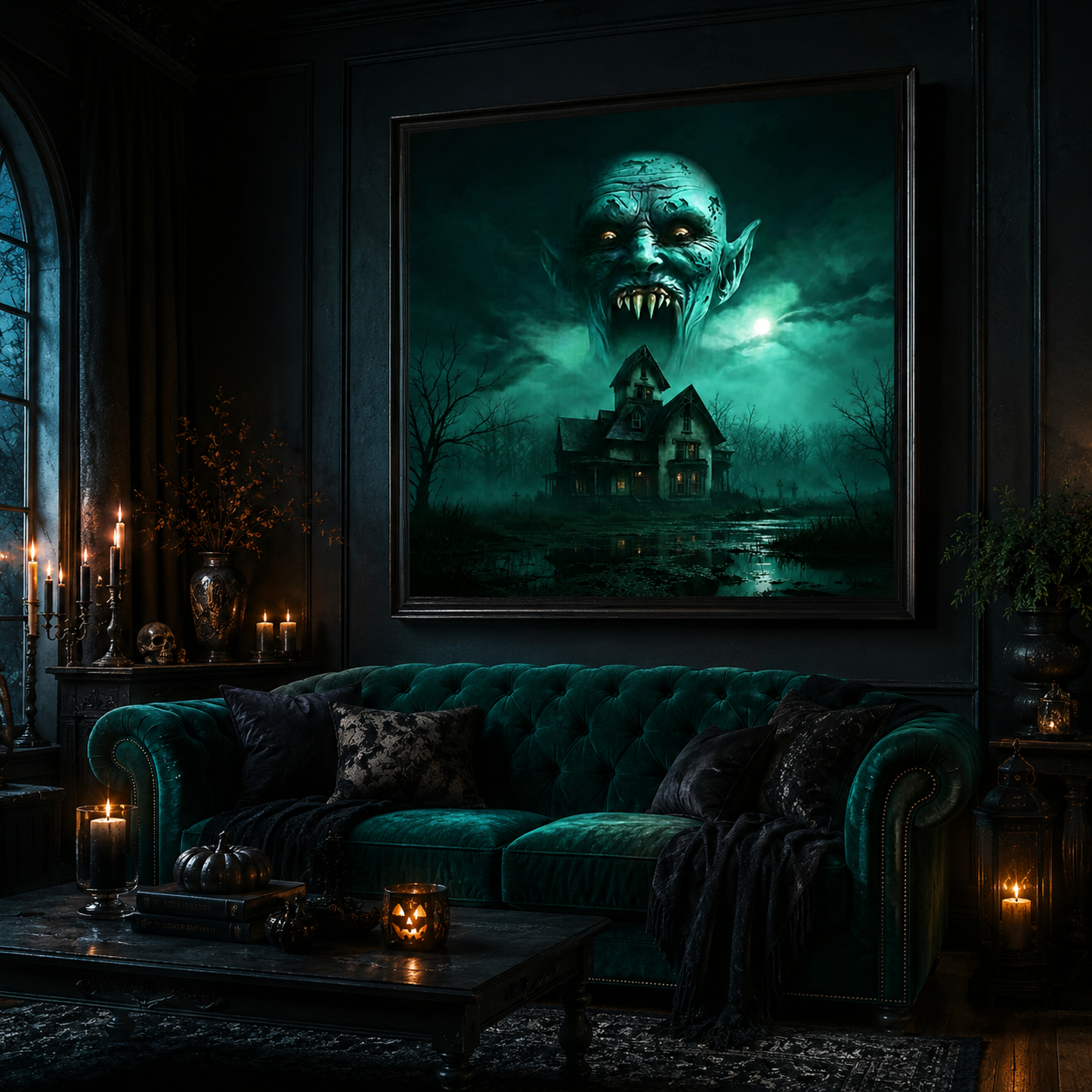 Haunted Vampire House Diamond Painting Kit