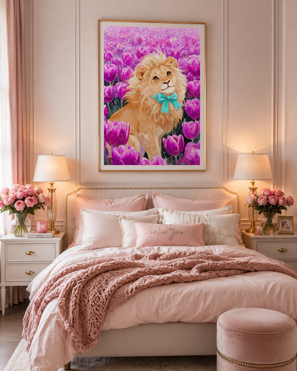 Cute Lion Diamond Painting Kit