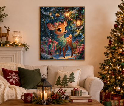 Christmas Deer Diamond Painting Kit