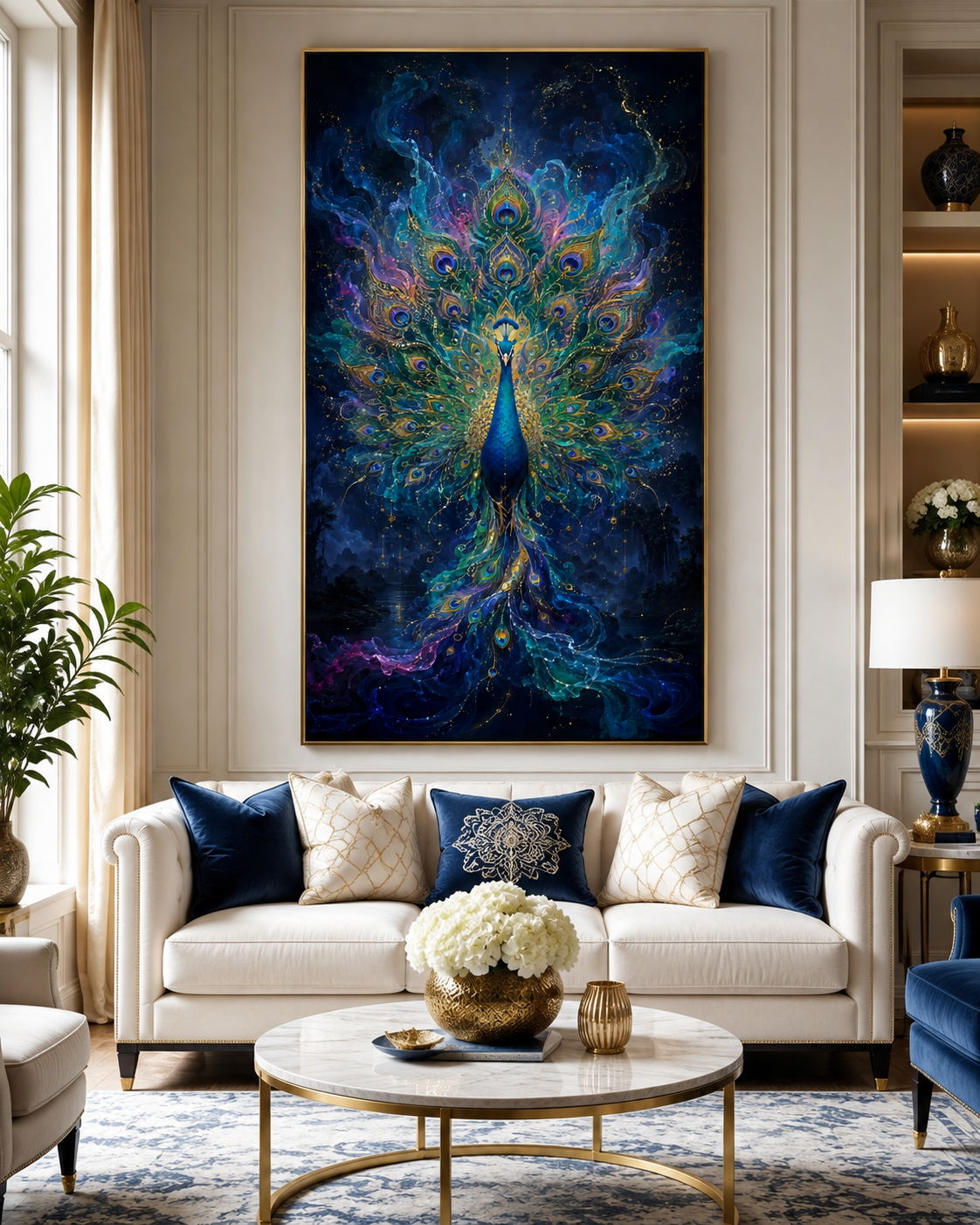 Elegant Peacock Diamond Painting Kit
