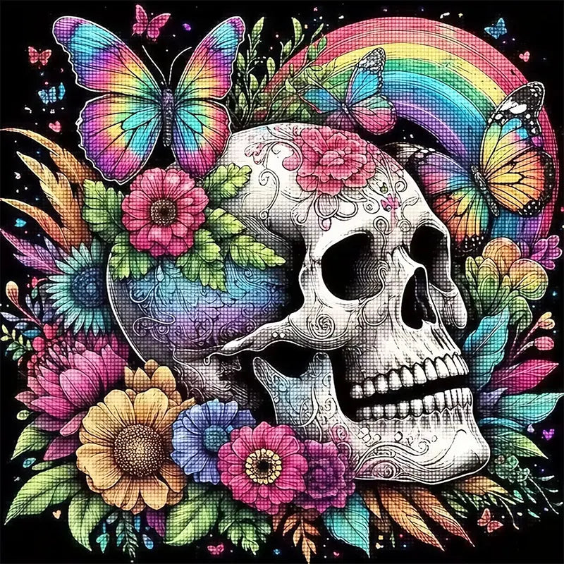 Neon Skull Bloom Kit 13.8" x 13.8"