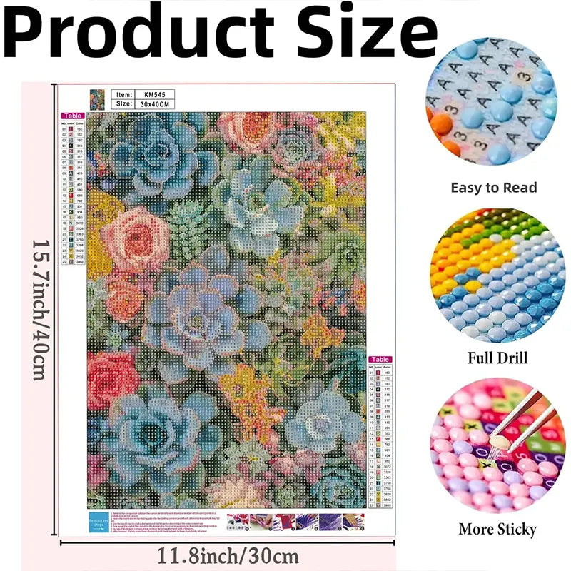 Desert Succulent Glow Kit 11.8" x 15.7"