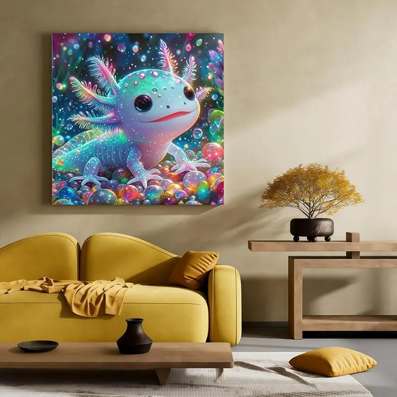 Neon Axolotl Sparkle Kit 13.78" x 13.78"