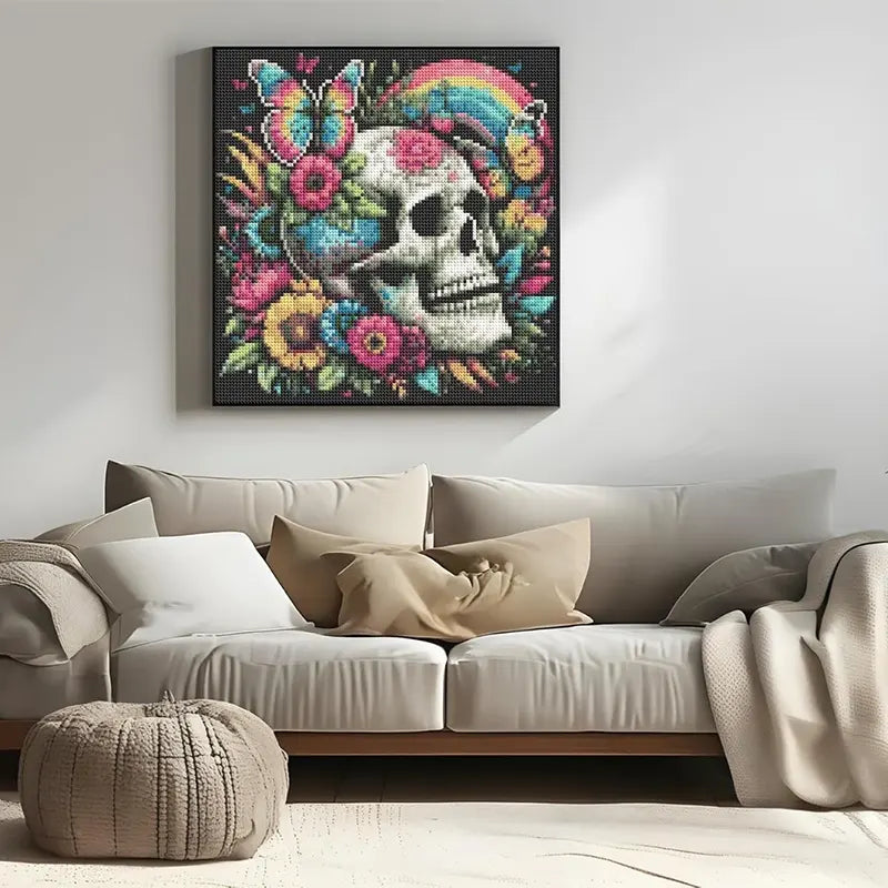 Neon Skull Bloom Kit 13.8" x 13.8"