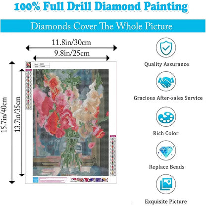 Floral Radiance Gem Kit 12" x 16"