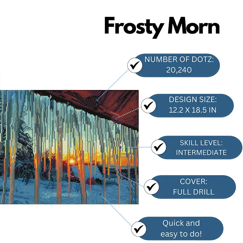 Winter Frost Art Diamond 18.5×12.2in