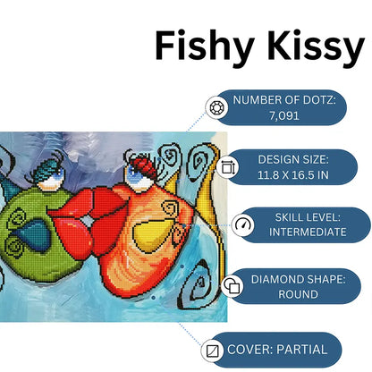 Romantic Fish Diamond Kit 16.5×11.8in