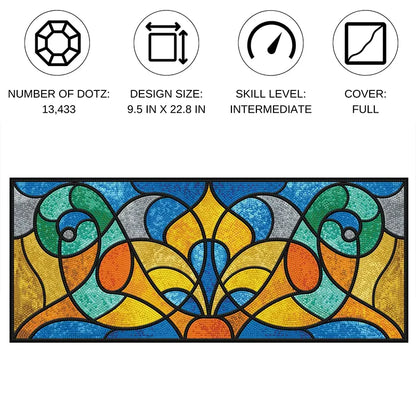 Stained Glass Diamond Art 22.8×9.5in