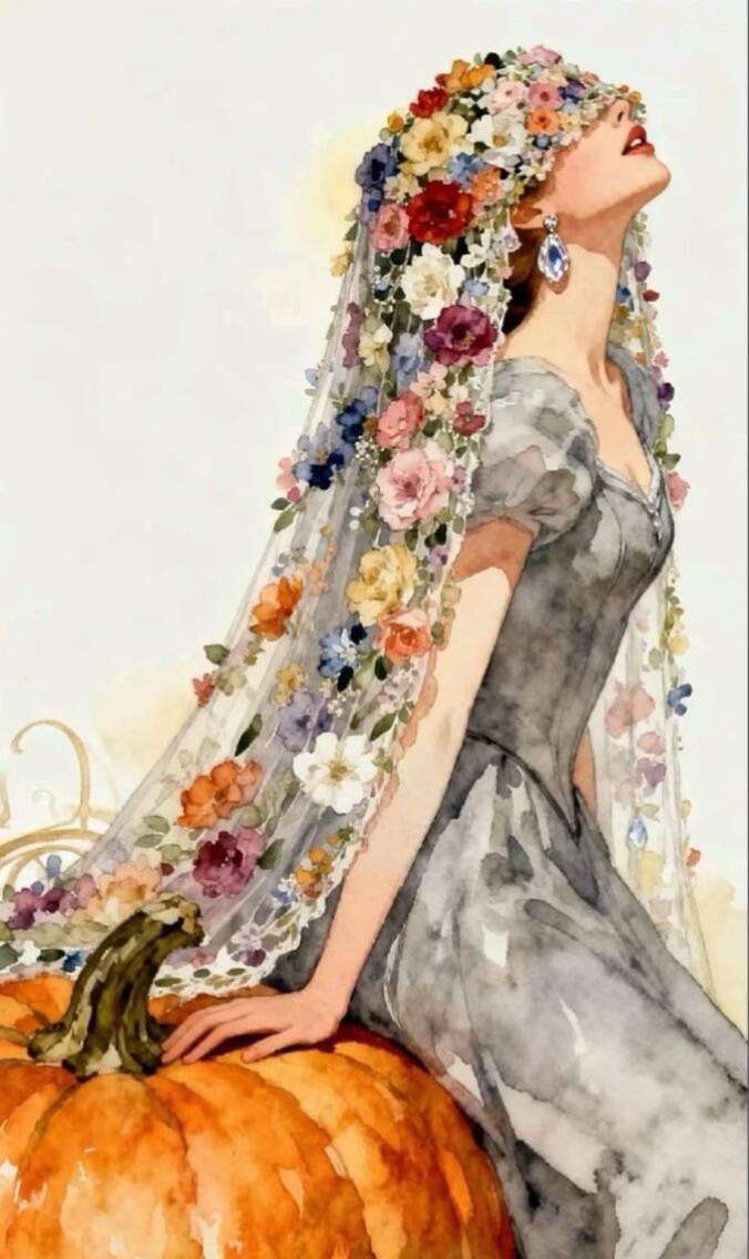 Fairy Tale Apple Princess Wall Art RW14-11.8"x 15.7&